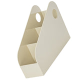 Desk Organizer Space Saving Multifunctional Desktop Storage Box for Office Dormitory Book Stationery Creamy Yellow S