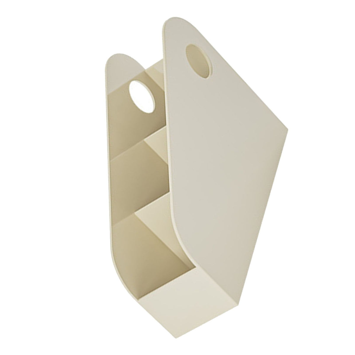 Desk Organizer Space Saving Multifunctional Desktop Storage Box for Office Dormitory Book Stationery Creamy Yellow S