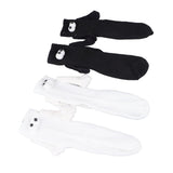 2 Pair Funny Magnetic Suction 3D Doll Couple Socks Funny Holding Hands Socks for Couple Black and White