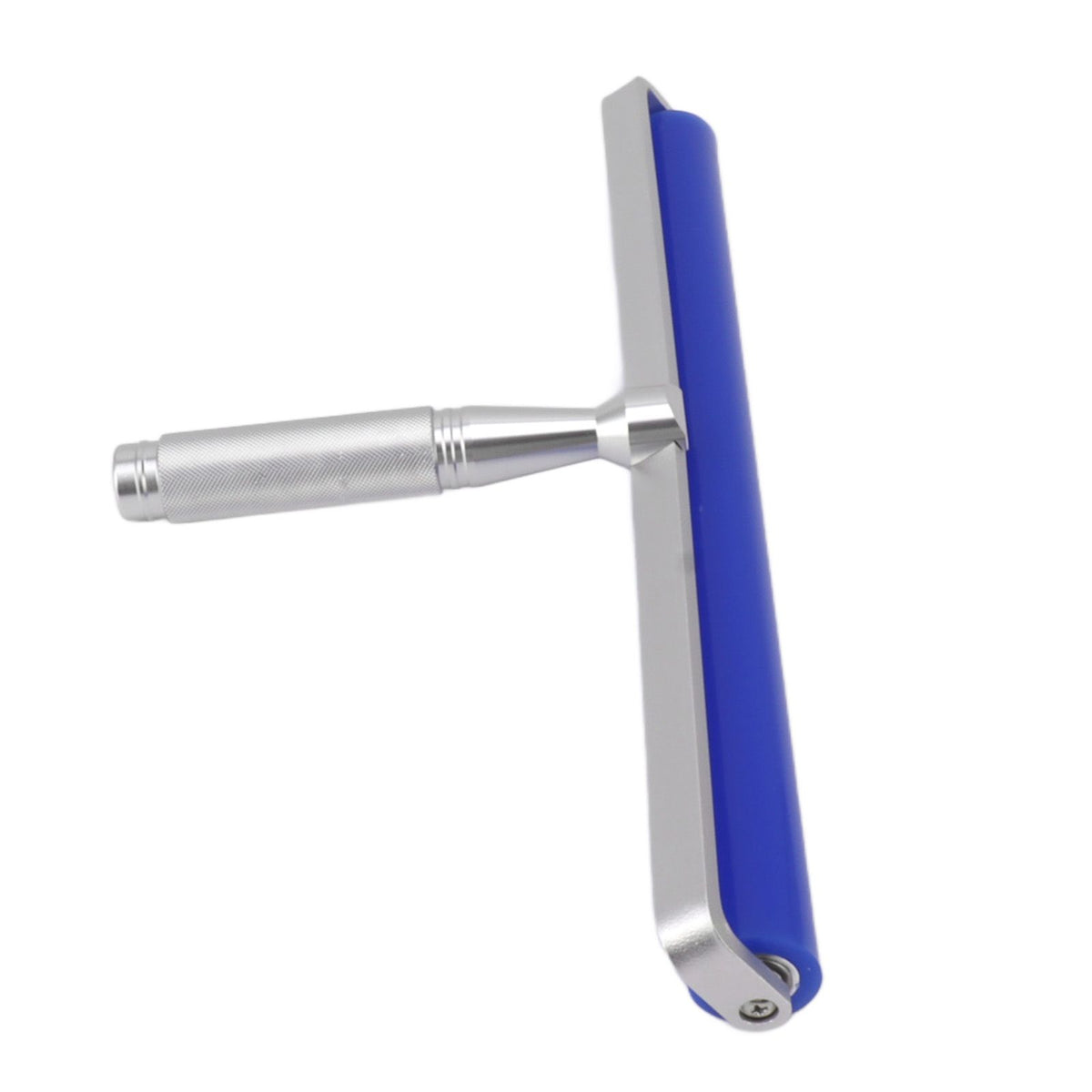 Silicone Screen Film Roller Blue Iron Bearing Anti Static High Resilience Silicone Manual Roller for Screen 16in