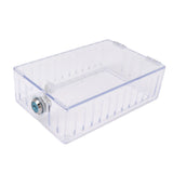 Thermostat Lock Box Large Universal Home Locking Thermostat Guard Clear Cover with Key for Thermostat On Wall - 45-Degree Angle