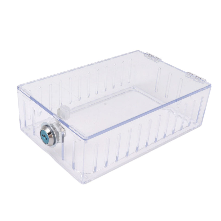 Thermostat Lock Box Large Universal Home Locking Thermostat Guard Clear Cover with Key for Thermostat On Wall