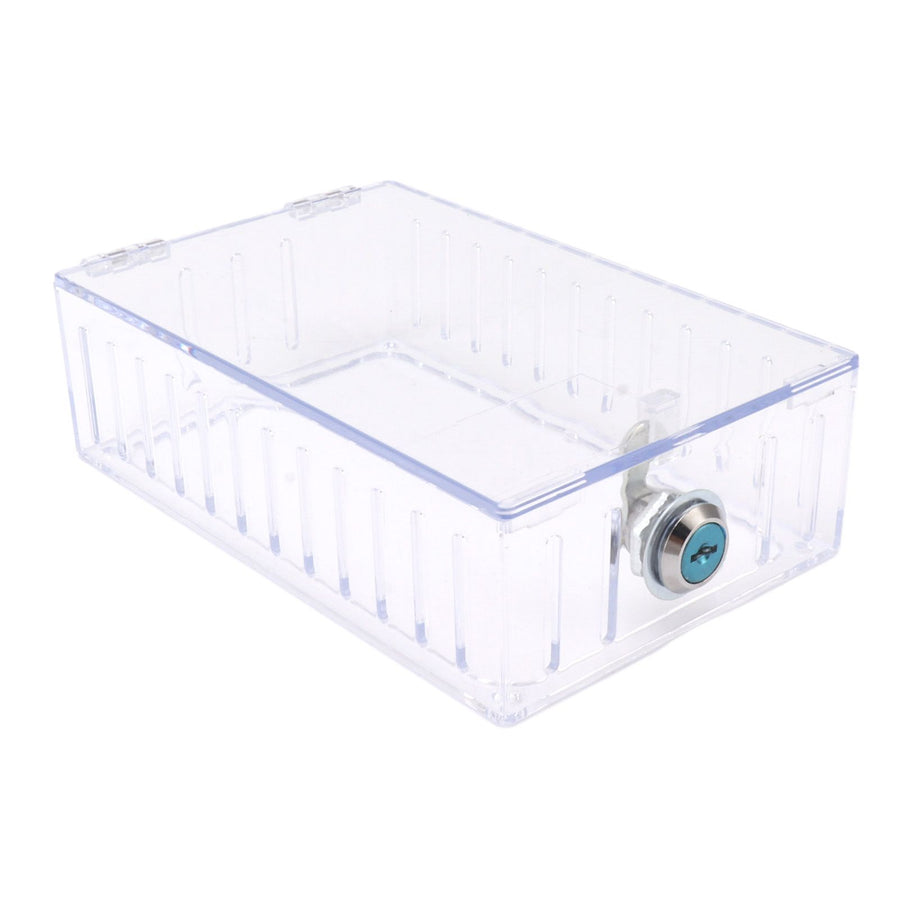 Thermostat Lock Box Large Universal Home Locking Thermostat Guard Clear Cover with Key for Thermostat On Wall