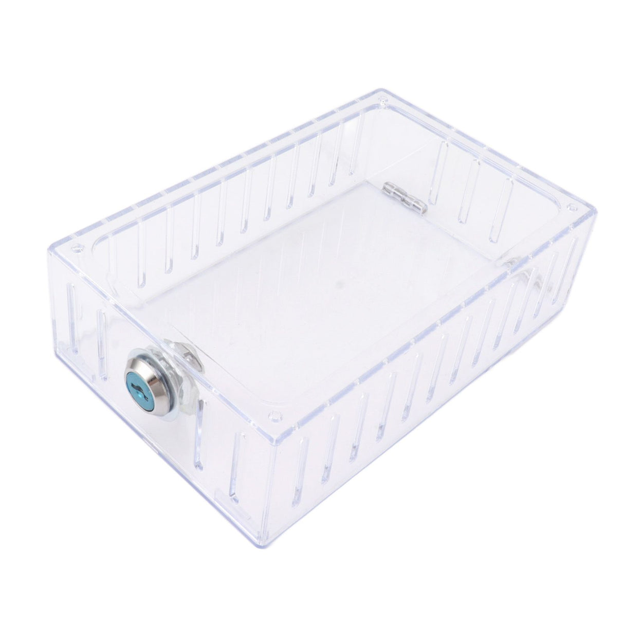 Thermostat Lock Box Large Universal Home Locking Thermostat Guard Clear Cover with Key for Thermostat On Wall