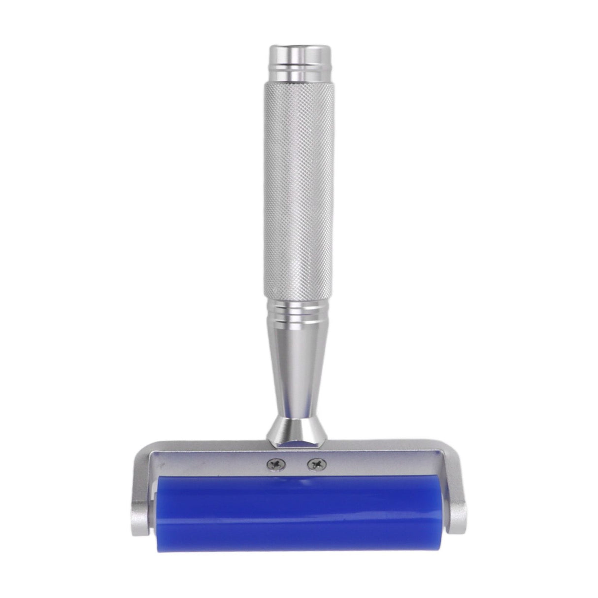 Blue Silicone Manual Roller Static Cleaner Tool Sticky Roller for Screen Film Hair Dust Remover Low Viscosity 8in