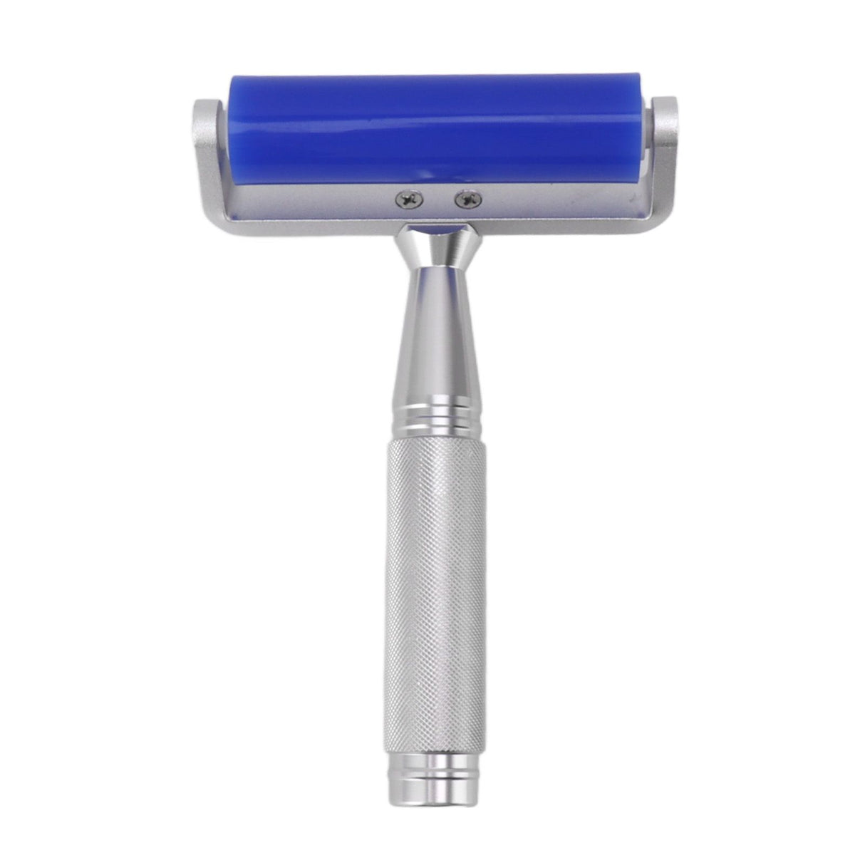 Blue Silicone Manual Roller Static Cleaner Tool Sticky Roller for Screen Film Hair Dust Remover Low Viscosity 8in