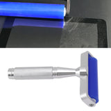 Blue Silicone Manual Roller Static Cleaner Tool Sticky Roller for Screen Film Hair Dust Remover Low Viscosity 8in - Extra Image