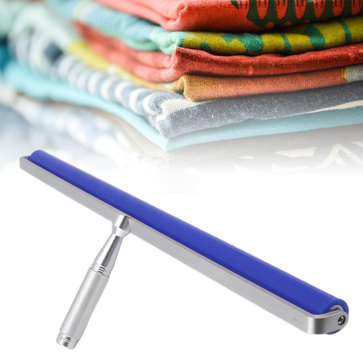 Blue Silicone Manual Roller Static Cleaner Tool Sticky Roller for Screen Film Hair Dust Remover Low Viscosity 18in