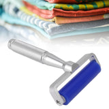 Silicone Manual Roller Cleaner Tool Laminated Static Lint Remover with Metal Handle Blue 6in