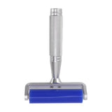 Silicone Manual Roller Cleaner Tool Laminated Static Lint Remover with Metal Handle Blue 8in