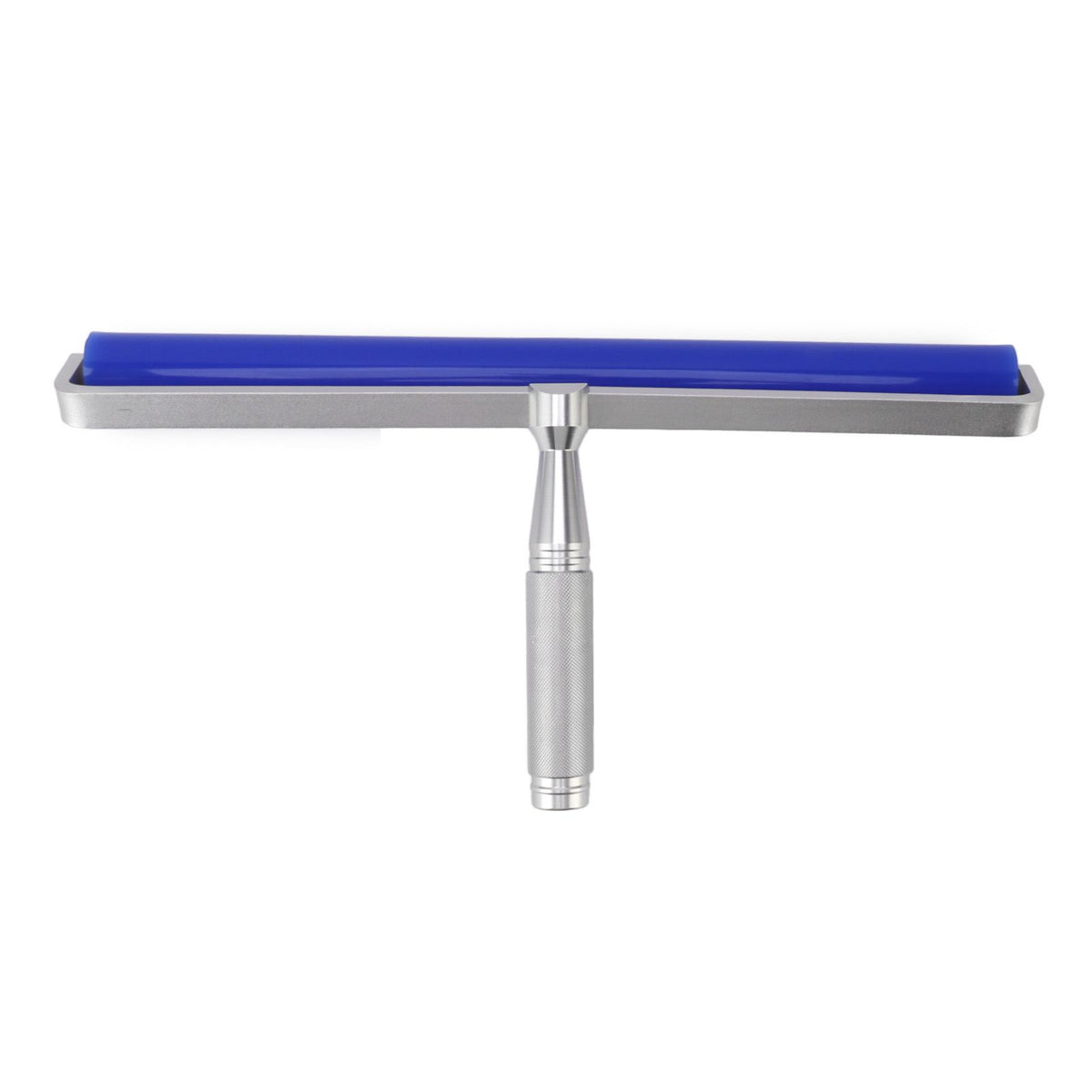 Silicone Manual Roller Cleaner Tool Laminated Static Lint Remover with Metal Handle Blue 12in