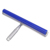 Silicone Manual Roller Cleaner Tool Laminated Static Lint Remover with Metal Handle Blue 12in