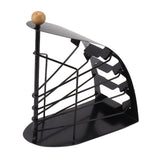 Remote Control Storage Rack Iron Holder Hollow 4 Compartment Remote Control Organizer Box for Desk Office