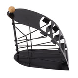 Remote Control Storage Rack Iron Holder Hollow 4 Compartment Remote Control Organizer Box for Desk Office