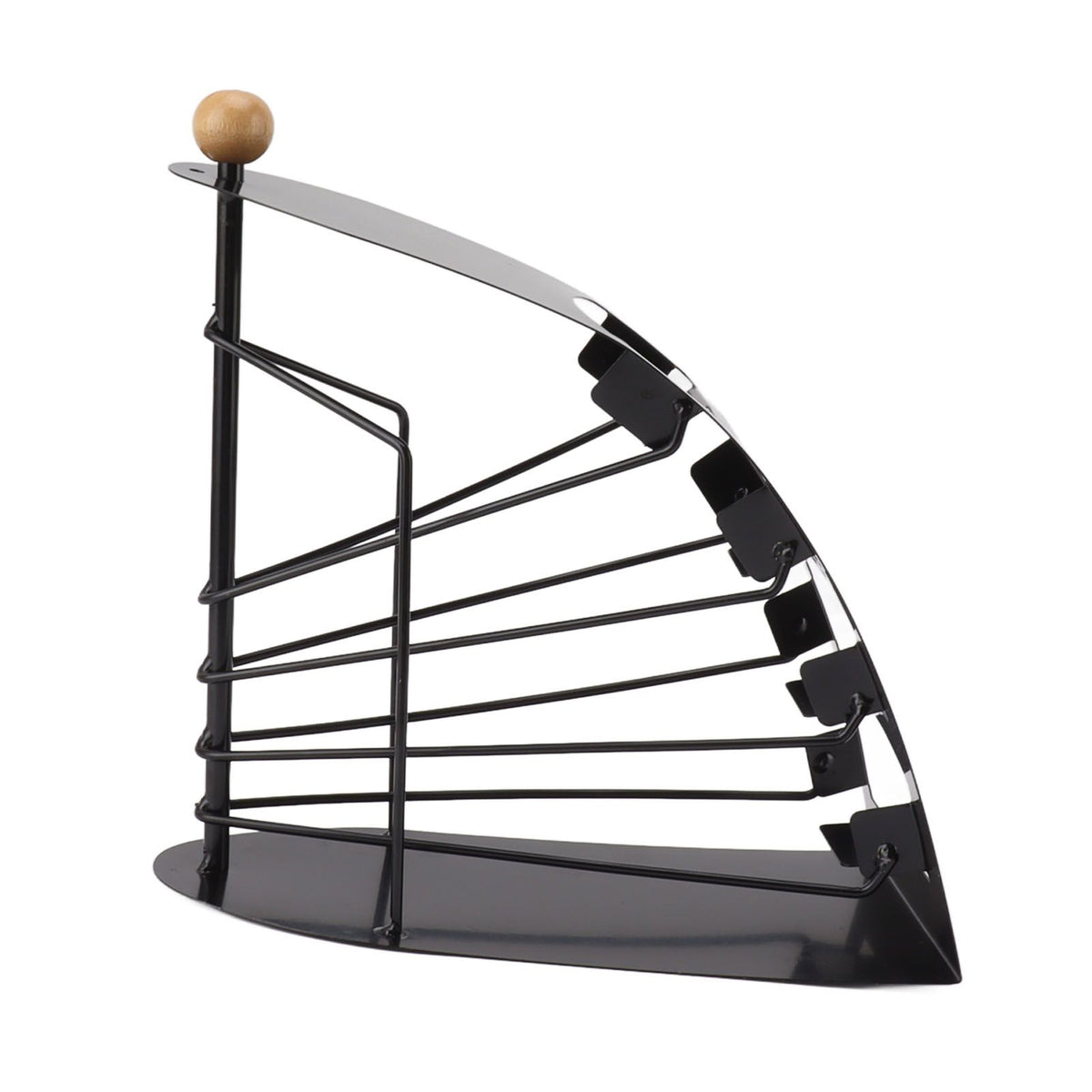 Remote Control Storage Rack Iron Holder Hollow 4 Compartment Remote Control Organizer Box for Desk Office
