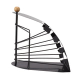 Remote Control Storage Rack Iron Holder Hollow 4 Compartment Remote Control Organizer Box for Desk Office