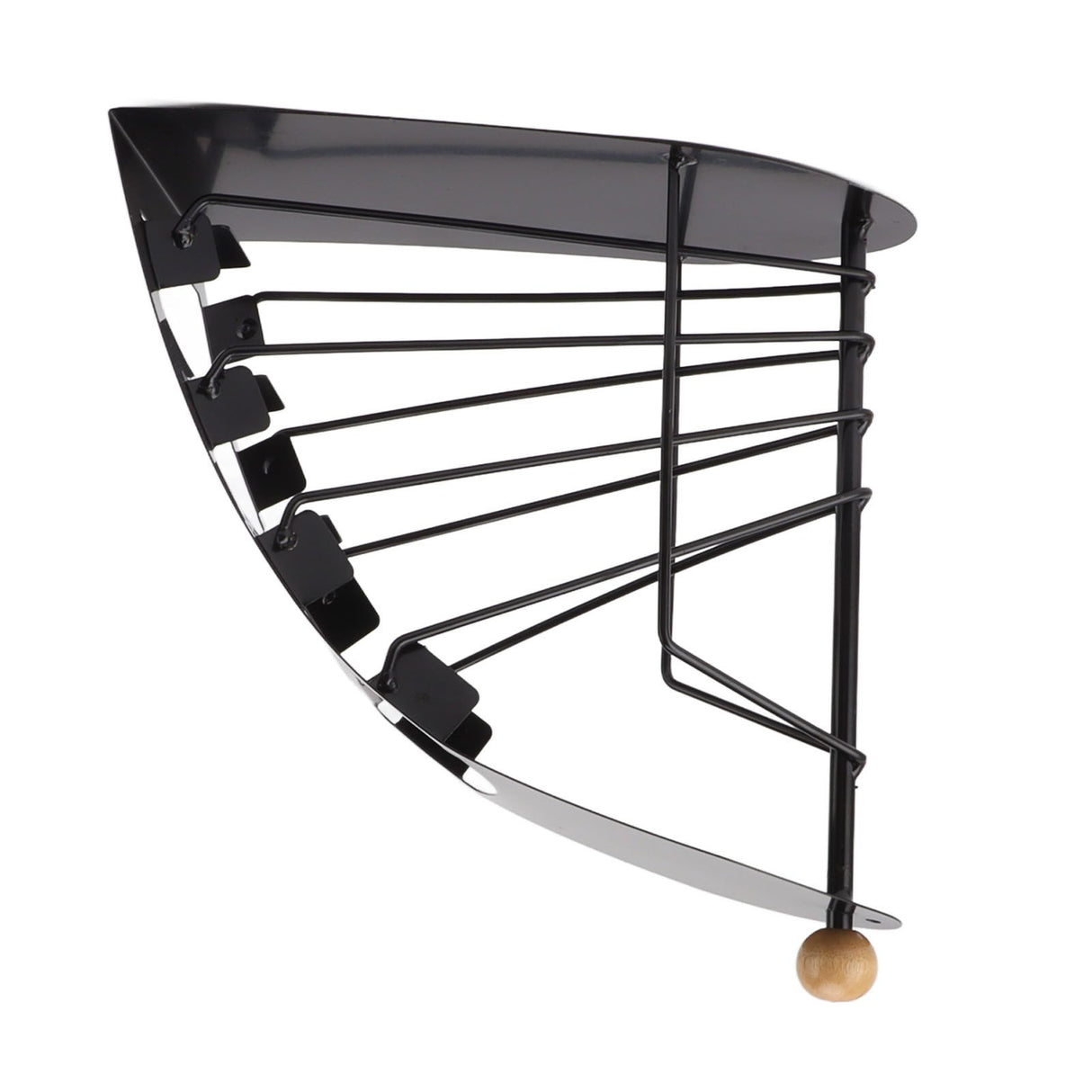 Remote Control Storage Rack Iron Holder Hollow 4 Compartment Remote Control Organizer Box for Desk Office