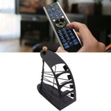 Remote Control Storage Rack Iron Holder Hollow 4 Compartment Remote Control Organizer Box for Desk Office - Extra Image