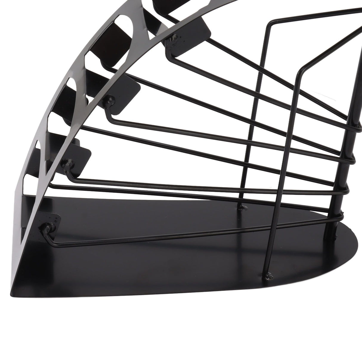 Remote Control Storage Rack Iron Holder Hollow 4 Compartment Remote Control Organizer Box for Desk Office
