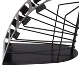 Remote Control Storage Rack Iron Holder Hollow 4 Compartment Remote Control Organizer Box for Desk Office