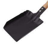 Fireplace Ash Shovel Brush Set Coal Hearth Clean Tools for Home with Black Silicone Gloves