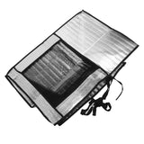 Silver AC Unit Cover Air Conditioner Unit Aluminum Foil Dustproof Rainproof Sunshield Cover 75x26x57cm / 29.5x10.2x22.4in - 45-Degree Angle