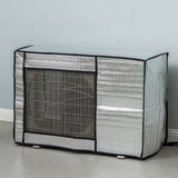 Silver AC Unit Cover Air Conditioner Unit Aluminum Foil Dustproof Rainproof Sunshield Cover 75x26x57cm / 29.5x10.2x22.4in