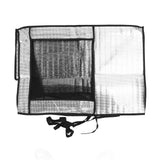 Silver AC Unit Cover Air Conditioner Unit Aluminum Foil Dustproof Rainproof Sunshield Cover 80x30x57cm / 31.5x11.8x22.4in