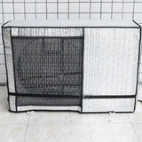 Silver AC Unit Cover Air Conditioner Unit Aluminum Foil Dustproof Rainproof Sunshield Cover 80x30x57cm / 31.5x11.8x22.4in