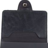 Card Holder Black Card Case RFID Blocking Aluminium Alloy PU Anti Degaussing Large Capacity Withstand Wear Card Wallet - Extra Image