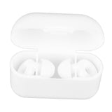 3 Pairs Noise Cancelling Silicone Ear Plugs Reusable Noise Reduction Waterproof Earplugs for Sleeping Swimming Ring Shape White