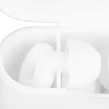 3 Pairs Noise Cancelling Silicone Ear Plugs Reusable Noise Reduction Waterproof Earplugs for Sleeping Swimming Ring Shape White