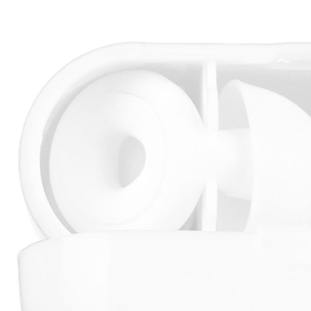 3 Pairs Noise Cancelling Silicone Ear Plugs Reusable Noise Reduction Waterproof Earplugs for Sleeping Swimming Ring Shape White