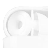 3 Pairs Noise Cancelling Silicone Ear Plugs Reusable Noise Reduction Waterproof Earplugs for Sleeping Swimming Ring Shape White
