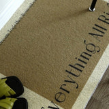 Entry Doormat Durable PVC Loop Mesh Repels Water Anti Slip Croppable Shoe Scraper Outdoor Indoor Mats Color Patches - Front View