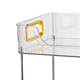 Desktop Organizer 2 Tier Ample Space Modern Storage Rack Shelves for Office Bedroom Home Decoration Transparent