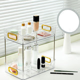 Desktop Organizer 2 Tier Ample Space Modern Storage Rack Shelves for Office Bedroom Home Decoration Transparent - Extra Image
