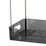 Desktop Organizer 2 Tier Ample Space Modern Storage Rack Shelves for Office Bedroom Home Decoration Grey