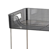 Desktop Organizer 2 Tier Ample Space Modern Storage Rack Shelves for Office Bedroom Home Decoration Grey