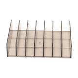 Eyeshadow Palettes Organizer 7 Sections Transparent Makeup Holder for Bathroom Countertops Vanities