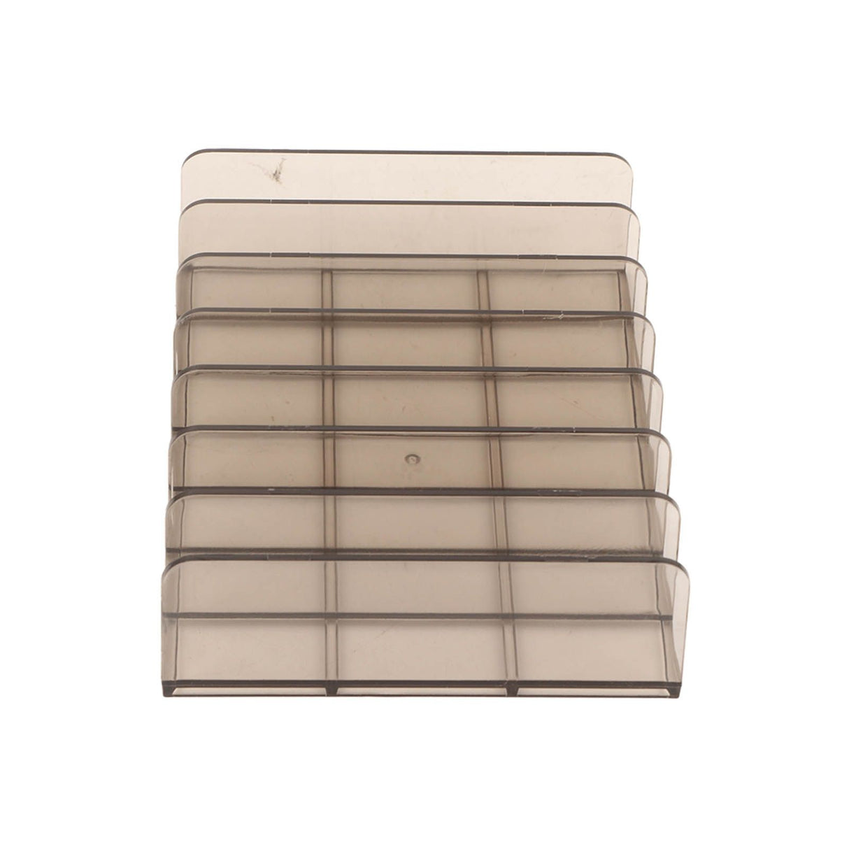 Eyeshadow Palettes Organizer 7 Sections Transparent Makeup Holder for Bathroom Countertops Vanities