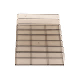 Eyeshadow Palettes Organizer 7 Sections Transparent Makeup Holder for Bathroom Countertops Vanities