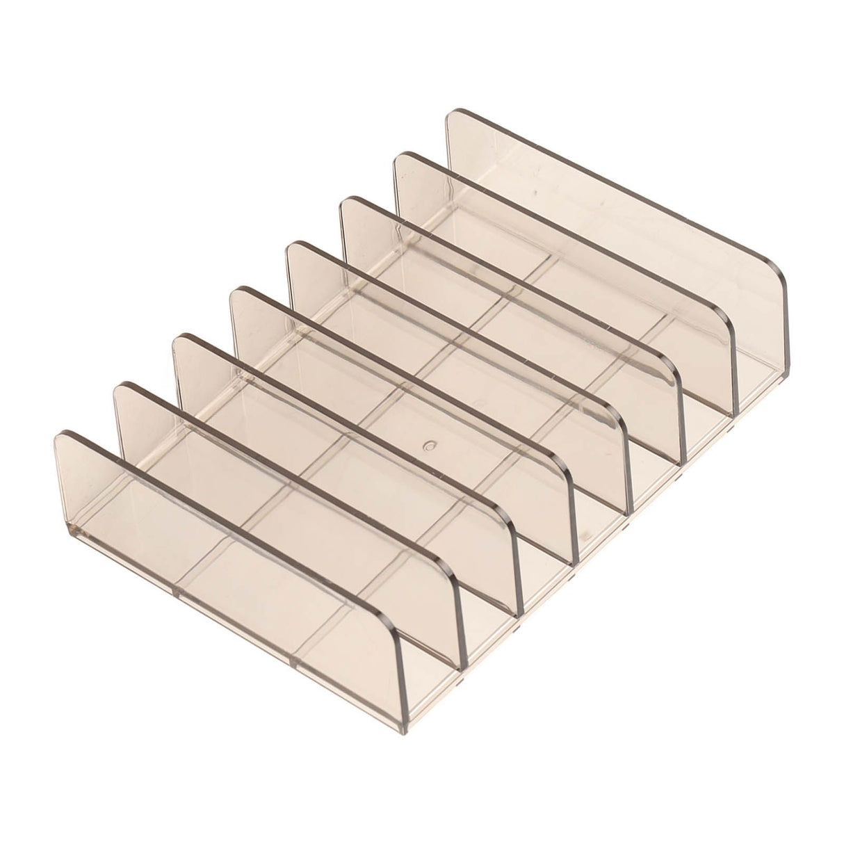 Eyeshadow Palettes Organizer 7 Sections Transparent Makeup Holder for Bathroom Countertops Vanities