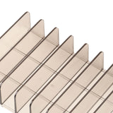 Eyeshadow Palettes Organizer 7 Sections Transparent Makeup Holder for Bathroom Countertops Vanities