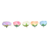 50 Pcs Camellia Flower Decor DIY Corsage Headdress Artificial Flower Heads False Rose Head Little Flower Buds - 45-Degree Angle