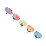 50 Pcs Camellia Flower Decor DIY Corsage Headdress Artificial Flower Heads False Rose Head Little Flower Buds