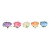 50 Pcs Camellia Flower Decor DIY Corsage Headdress Artificial Flower Heads False Rose Head Little Flower Buds