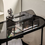 Tissue Storage Box Beautiful Easy To Access Grey Plastic Tissue Box Holder for Room Decoration Medium - 45-Degree Angle