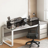 Tissue Storage Box Beautiful Easy To Access Grey Plastic Tissue Box Holder for Room Decoration Medium - Extra Image