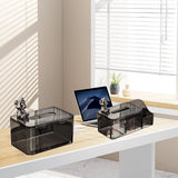 Tissue Storage Box Beautiful Easy To Access Grey Plastic Tissue Box Holder for Room Decoration Medium